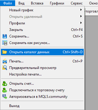 Установка индикатора в МТ5